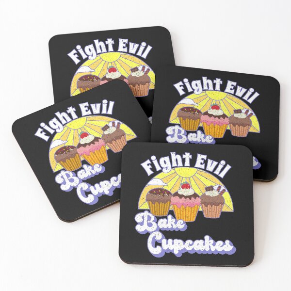 Item preview, Fight Evil Bake Cupcakes -- Happy Hero Pastry Cake Bread Baker (Purple) designed and sold by TheEditrix.