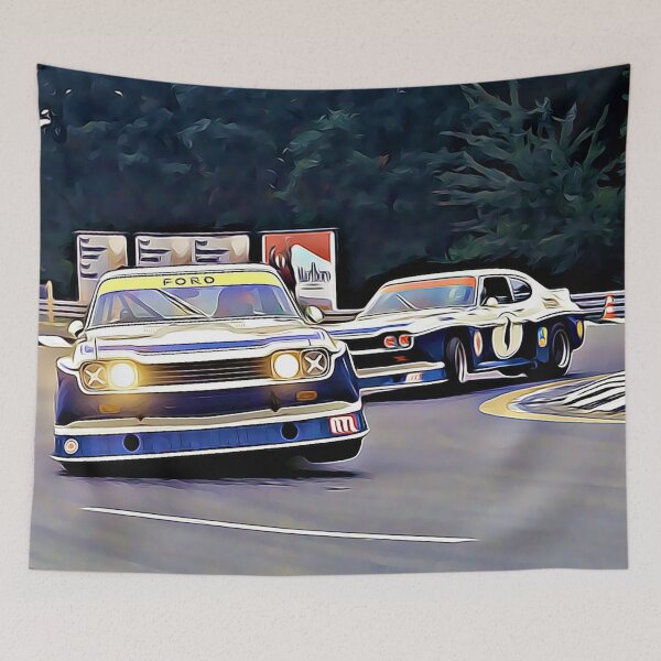 Item preview, Ford Capri RS Norisring Art Print – Hans Heyer Classic German Touring Car designed and sold by Road To Track.