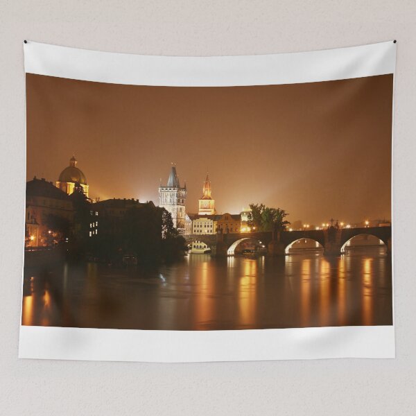 Item preview, Prague Czech Republic at night designed and sold by RegaloRepublic.