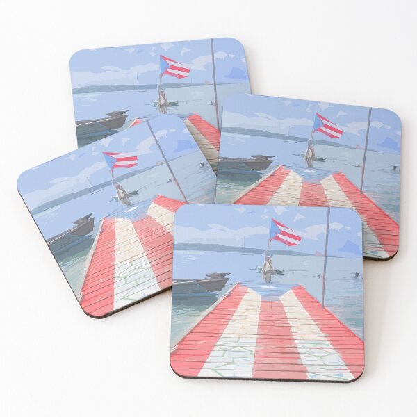 Item preview, Puerto Rico - Muelle de la Libertad - Boqueron - Dock designed and sold by solcaribearts.