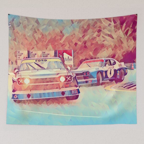 Item preview, Ford Capri RS Norisring Colored Art Print – Classic German Touring Car designed and sold by Road To Track.