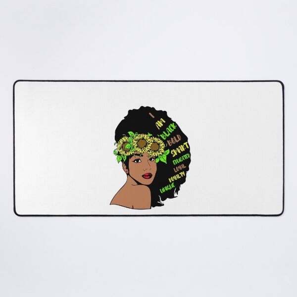 Item preview, Sunflower Beautiful Black Woman designed and sold by LaceRenee.