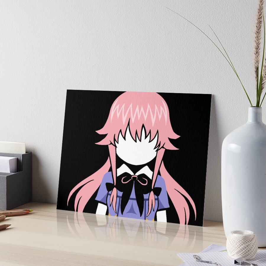 Gasai Yuno Mirai Nikki  Art Board Print for Sale by nAslan21