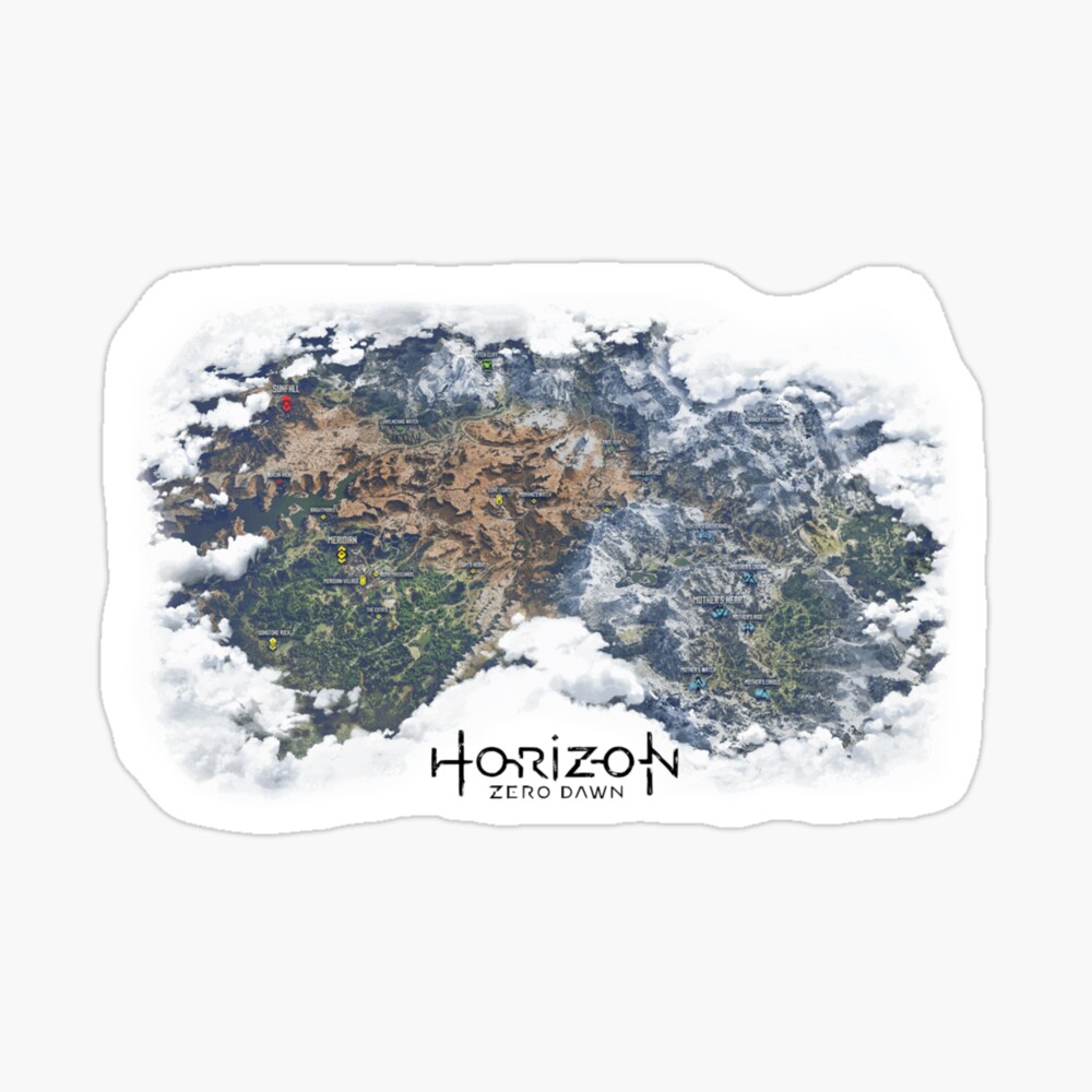 Horizon Zero Dawn Map Poster For Sale By Mr Zero Redbubble