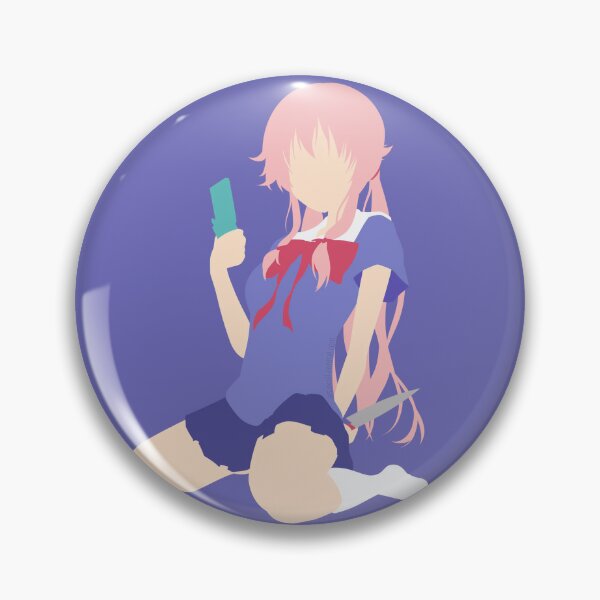 Mirai Nikki characters Sticker by ArtAndDesignA