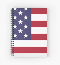 USA map special artwork style with flag illustration Spiral Notebook