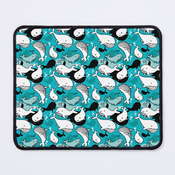 Artikelvorschau, Nette glückliche Wale, die im isländischen Meer schwimmen entworfen und verkauft von Loopyful Design.