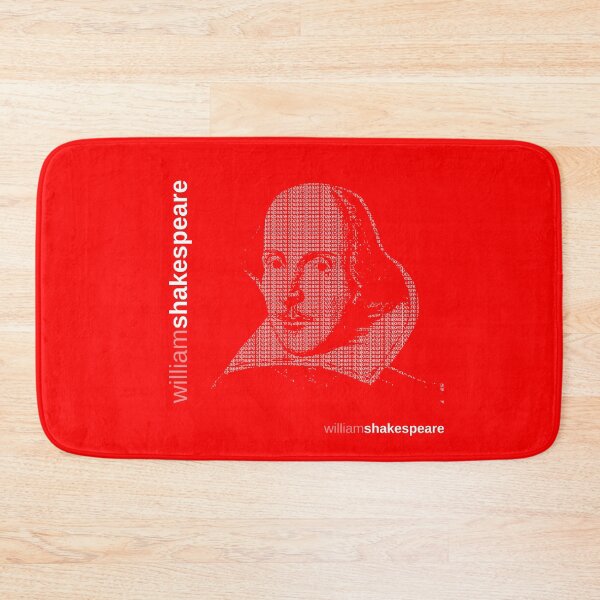 Item preview, Copy of shakespeare typographic poster (red) designed and sold by CMYKStudio.