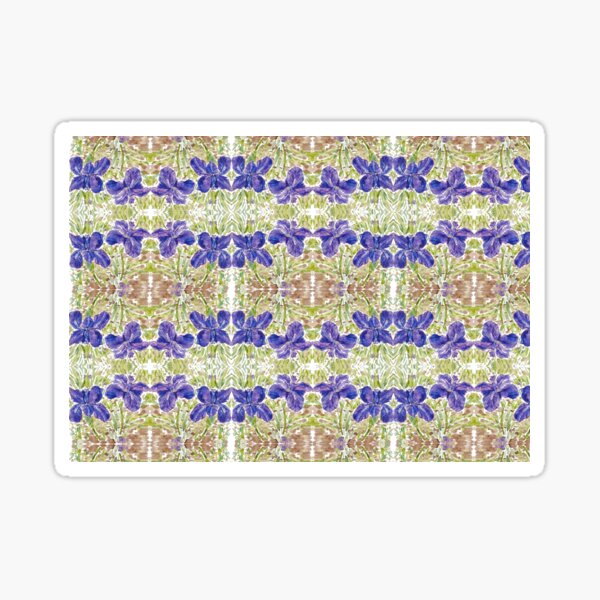 orchid pattern Sticker