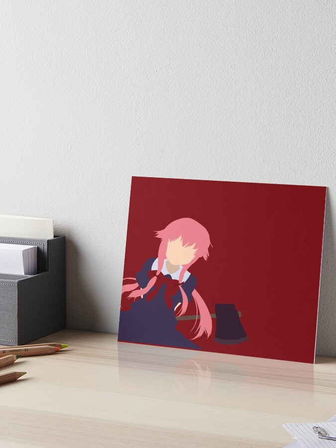 Gasai Yuno Mirai Nikki  Art Board Print for Sale by nAslan21