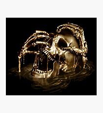 Black Sails Golden Skull Photographic Print