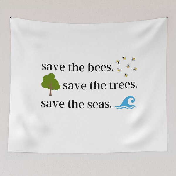 Item preview, Bees Trees Seas Dark designed and sold by Mood Mash.