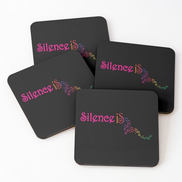 Item preview, silence is music with the t-shirt  designed and sold by Butterfly  Effect.