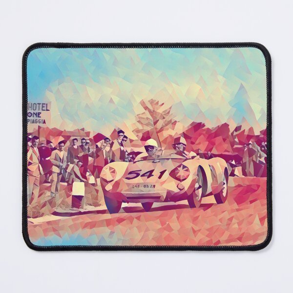 Item preview, Porsche 550 Spyder Mille Miglia Art Print – Classic Racing Legend designed and sold by Road To Track.
