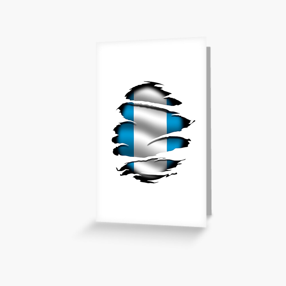 Honduras - Torn Flag - Tattoo Greeting Card by WdiCreative