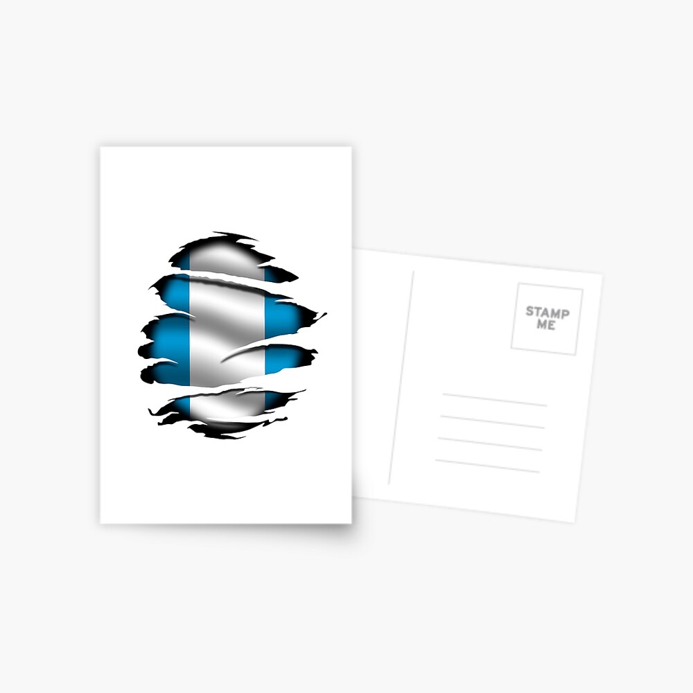 Honduras - Torn Flag - Tattoo Greeting Card by WdiCreative