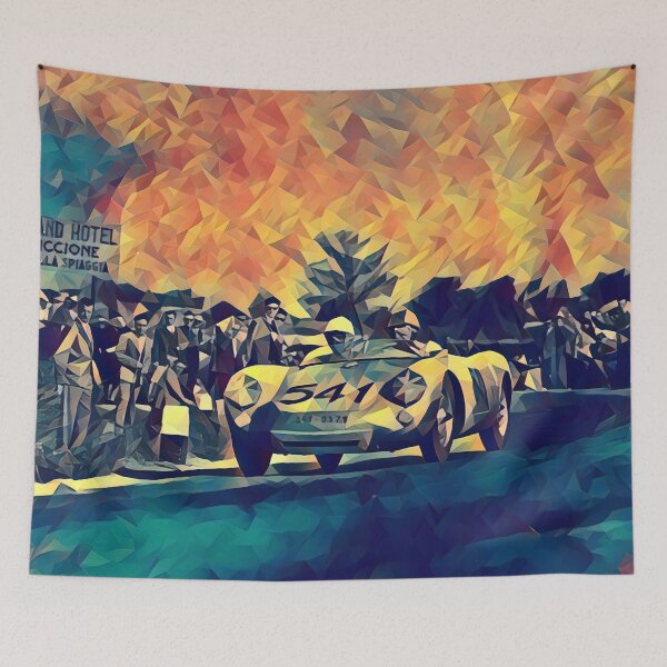 Item preview, Porsche 550 Spyder Mille Miglia Poster - Classic Racing Legend designed and sold by Road To Track.