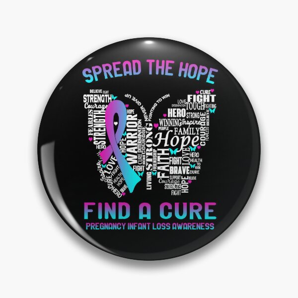 Item preview, Butterfly Ribbon Spread The Hope Find A Cure Pregnancy Infant Loss Awareness designed and sold by Tadmab.
