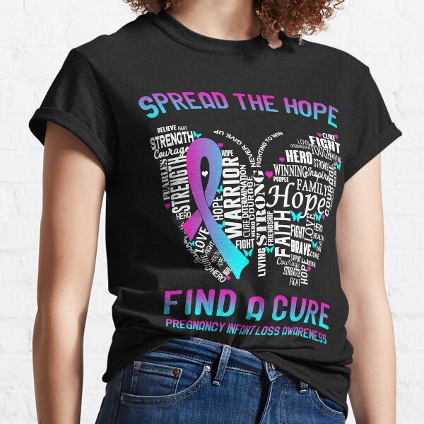 Item preview, Butterfly Ribbon Spread The Hope Find A Cure Pregnancy Infant Loss Awareness designed and sold by Tadmab.