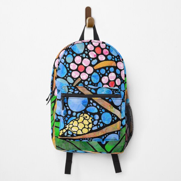 Item preview, Colorful Cherry Blossom Spring Tree Bird Art  designed and sold by Sharon Cummings Art.