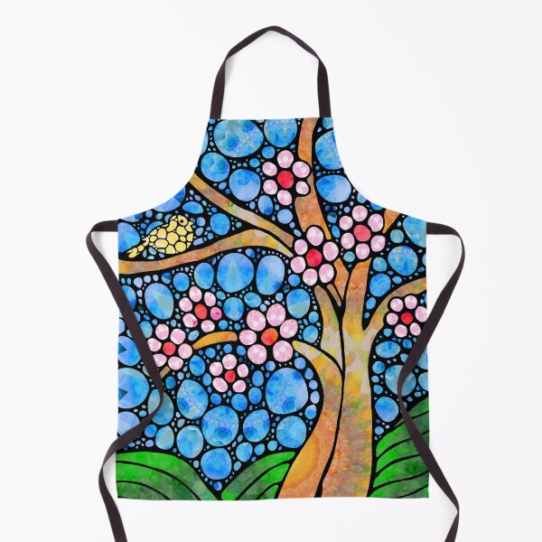 Item preview, Colorful Cherry Blossom Spring Tree Bird Art  designed and sold by Sharon Cummings Art.