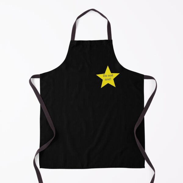 Item preview, "Do not use!" golden star (black) designed and sold by Fangirlsleep.