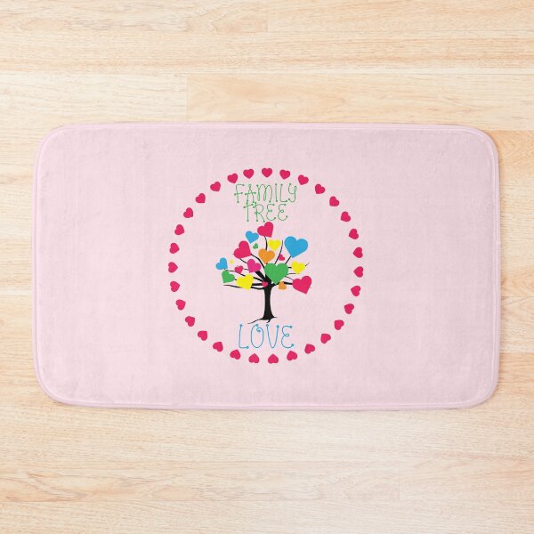 Item preview, Family Tree Love! (Red/Blue on Pink) designed and sold by PawsitiveMum.