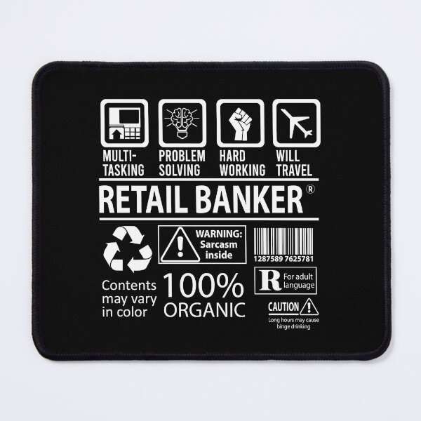 Item preview, Retail Banker T Shirt - MultiTasking Certified Job Gift Item Tee designed and sold by sabinacsnm.