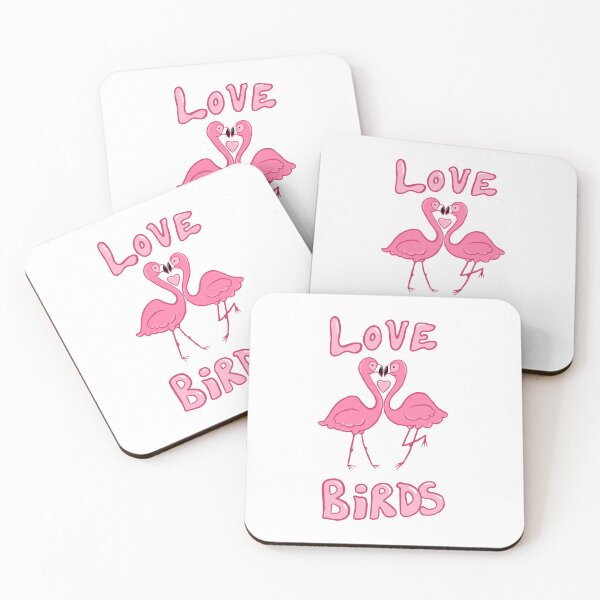 Item preview, Love Birds Flamingo Couple with Heart designed and sold by Toshi and Co..