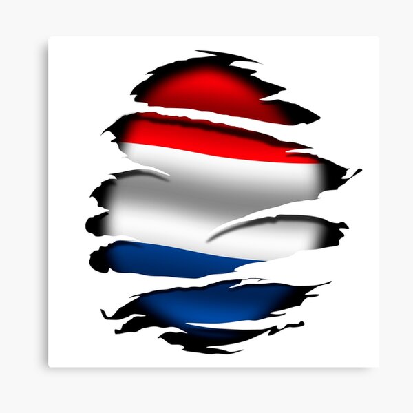 Item preview, Holland - Holland - Netherlands - Torn Flag - Tattoo designed and sold by WdiCreative.