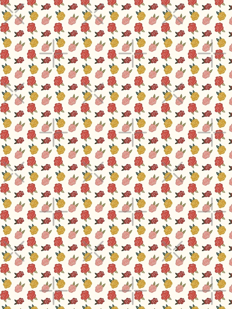 Thumbnail 3 of 3, Scarf, Spring Roses Flower Pattern designed and sold by GillianMeilin.