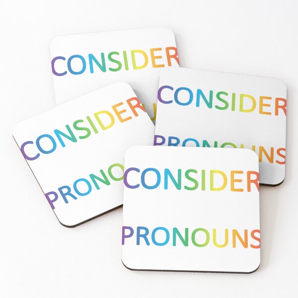 Item preview, Consider Peoples Pronouns  designed and sold by ClicksandShips.