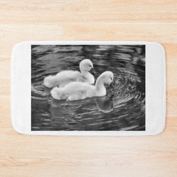 Item preview, Mute Swan Cygnets in Monochrome designed and sold by Dorset Girl.
