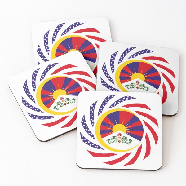 Item preview, Tibetan American Multinational Patriot Flag Series designed and sold by Carbon-Fibre Media.