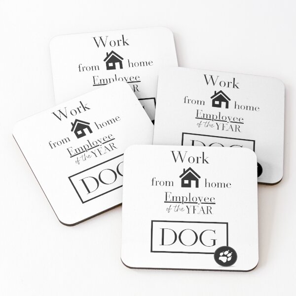 Item preview, Work from home employee of the year dog (black) designed and sold by Megurix.