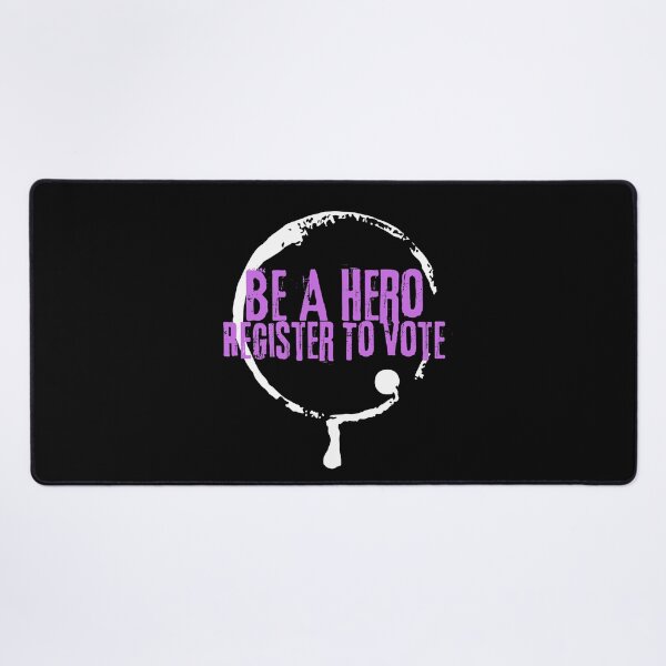 Item preview, Be A Hero Register To Vote Political Text Design designed and sold by EarthArtDesigns.