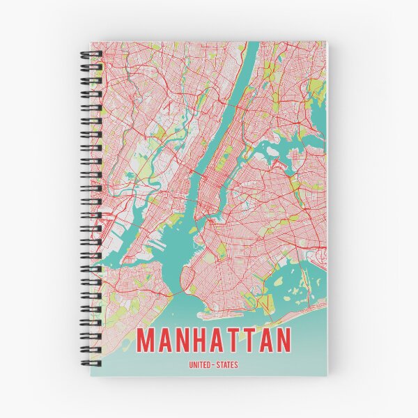 Item preview, Manhattan map artwork - Manhattan map wall art designed and sold by PostersProf1.