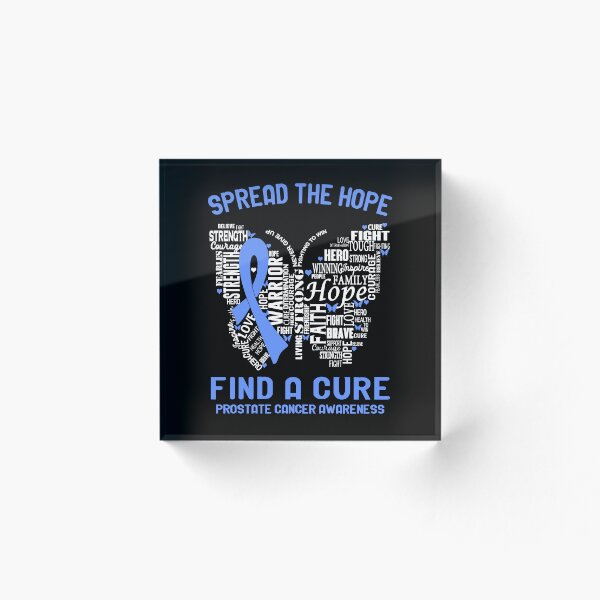 Item preview, Butterfly Ribbon Spread The Hope Find A Cure Prostate Cancer Awareness designed and sold by Tadmab.