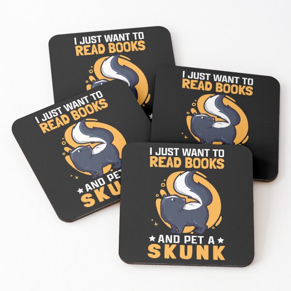 Item preview, Skunks and books skunk badger skunk designed and sold by madgrfx.