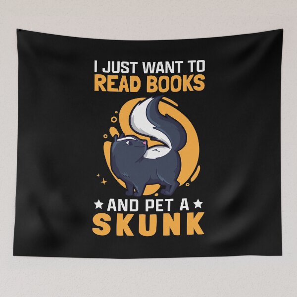 Item preview, Skunks and books skunk badger skunk designed and sold by madgrfx.