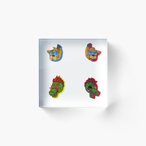 Item preview, Glamrock Freddy and Monty  designed and sold by mjpiscool.