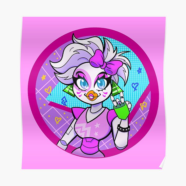 Fnaf Security Breach Glam Rock Chica Poster By Vafoxdesigns Redbubble 5221