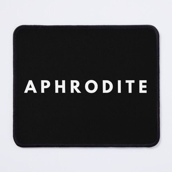 Item preview, Aphrodite Greek Mythology Olympian Goddess White Typography designed and sold by OnyxMoonDesigns.