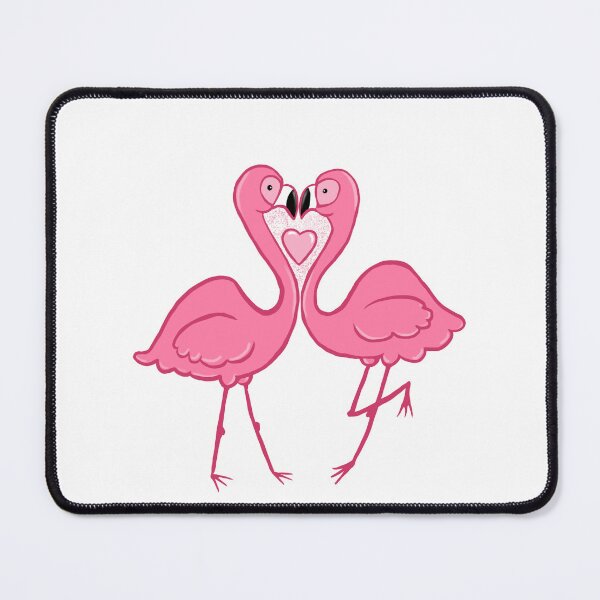 Item preview, Flamingo Couple with Heart designed and sold by Toshi and Co..