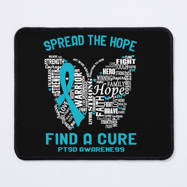 Item preview, Butterfly Ribbon Spread The Hope Find A Cure PTSD Awareness designed and sold by Tadmab.
