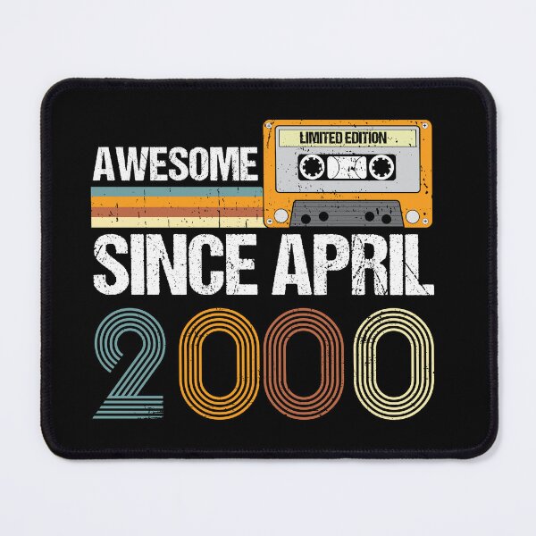 Item preview, Vintage 2000 22th Birthday Design: Awesome Since April 2000 designed and sold by AMINE ★★★★★.