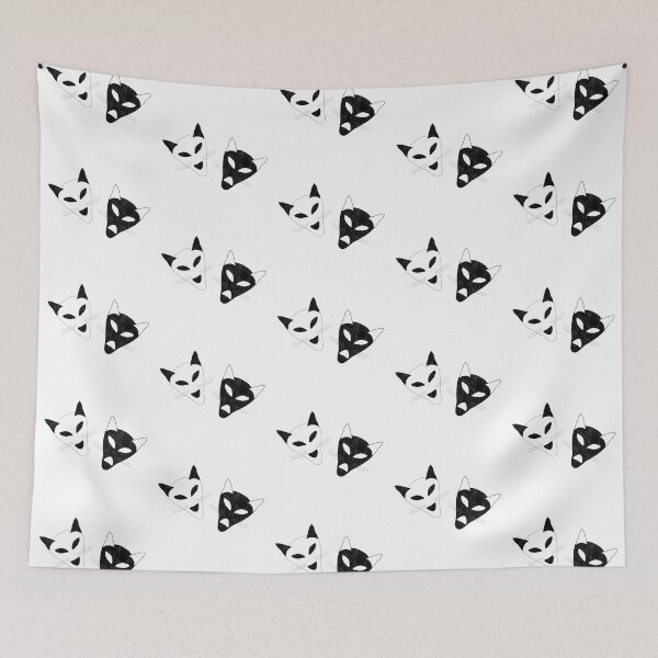Item preview, Drama Cat Masks - white design - for Theater designed and sold by Mindful-Designs.