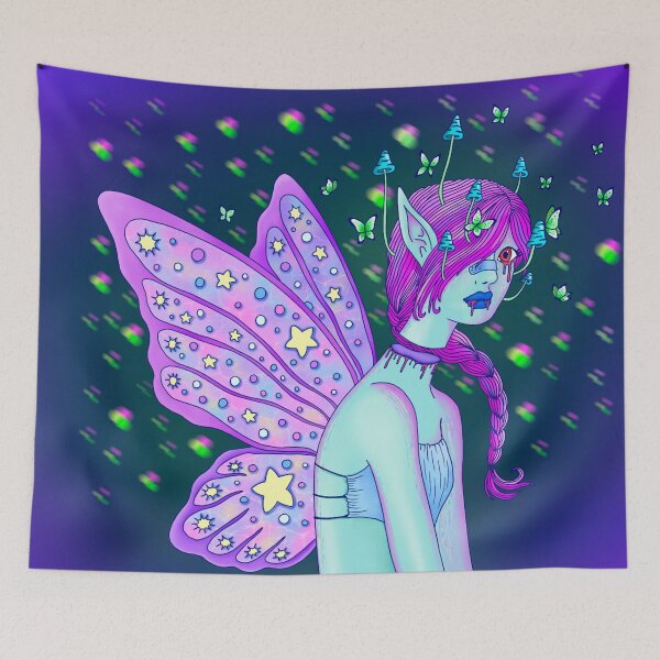 Item preview, Neon Dark Fairy designed and sold by AriIllustrates.