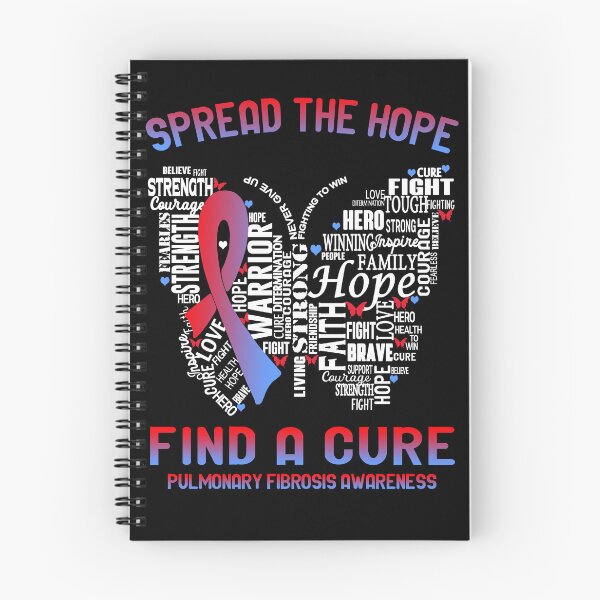 Item preview, Butterfly Ribbon Spread The Hope Find A Cure Pulmonary Fibrosis Awareness designed and sold by Tadmab.