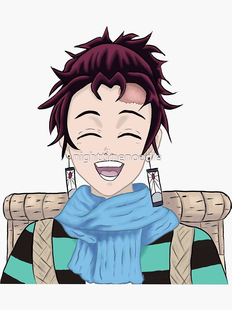 smiling tanjiro